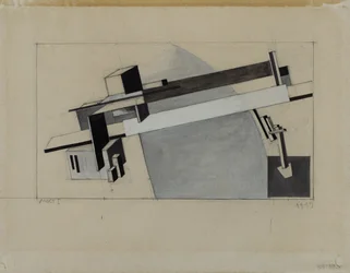 Proun Studie 1A (Proun S. K.) die Brücke